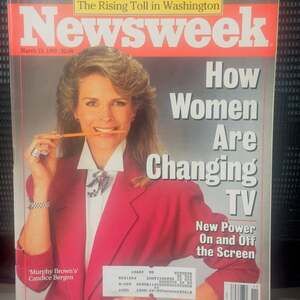 Newsweek Magazine March 13 1989 Candice Bergen Murphy Brown Cover How Women Are
